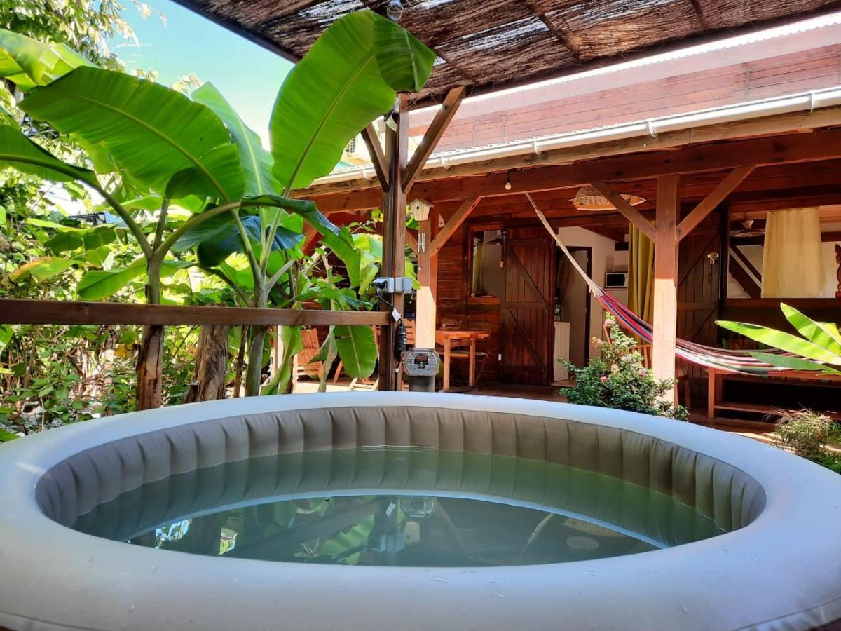 Kaz Creole Aventure Tropicale Insolite, Fibre, Jardin Et Jacuzzi Prives Saint-Francois  Ngoại thất bức ảnh