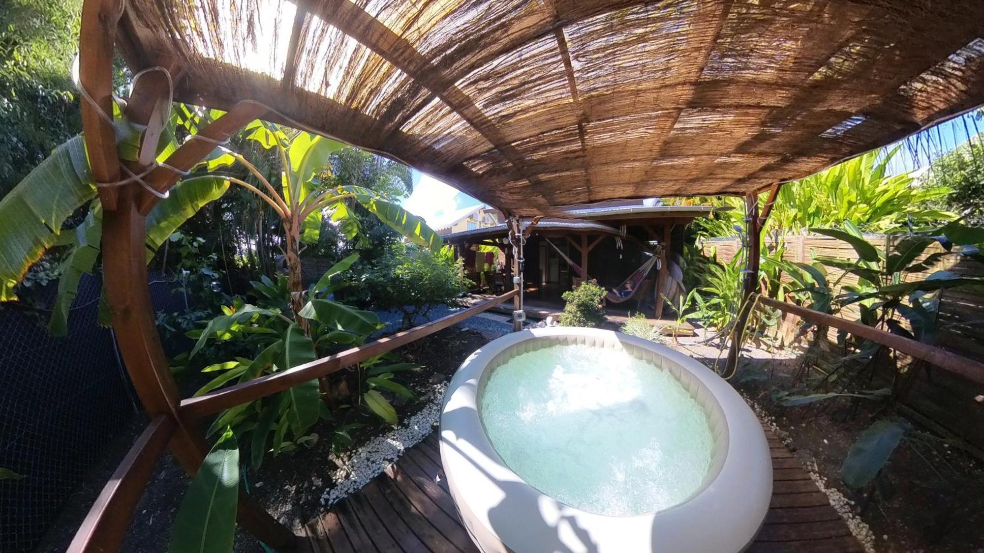 Kaz Creole Aventure Tropicale Insolite, Fibre, Jardin Et Jacuzzi Prives Saint-Francois  Ngoại thất bức ảnh