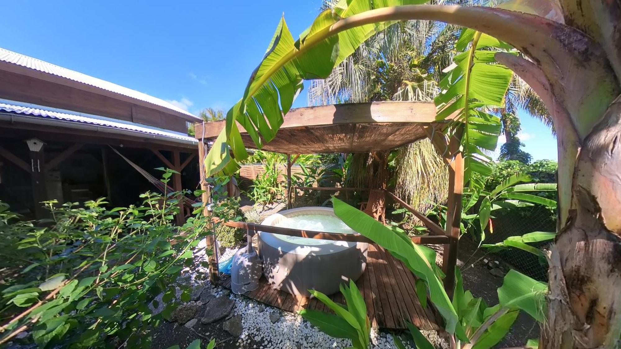 Kaz Creole Aventure Tropicale Insolite, Fibre, Jardin Et Jacuzzi Prives Saint-Francois  Ngoại thất bức ảnh
