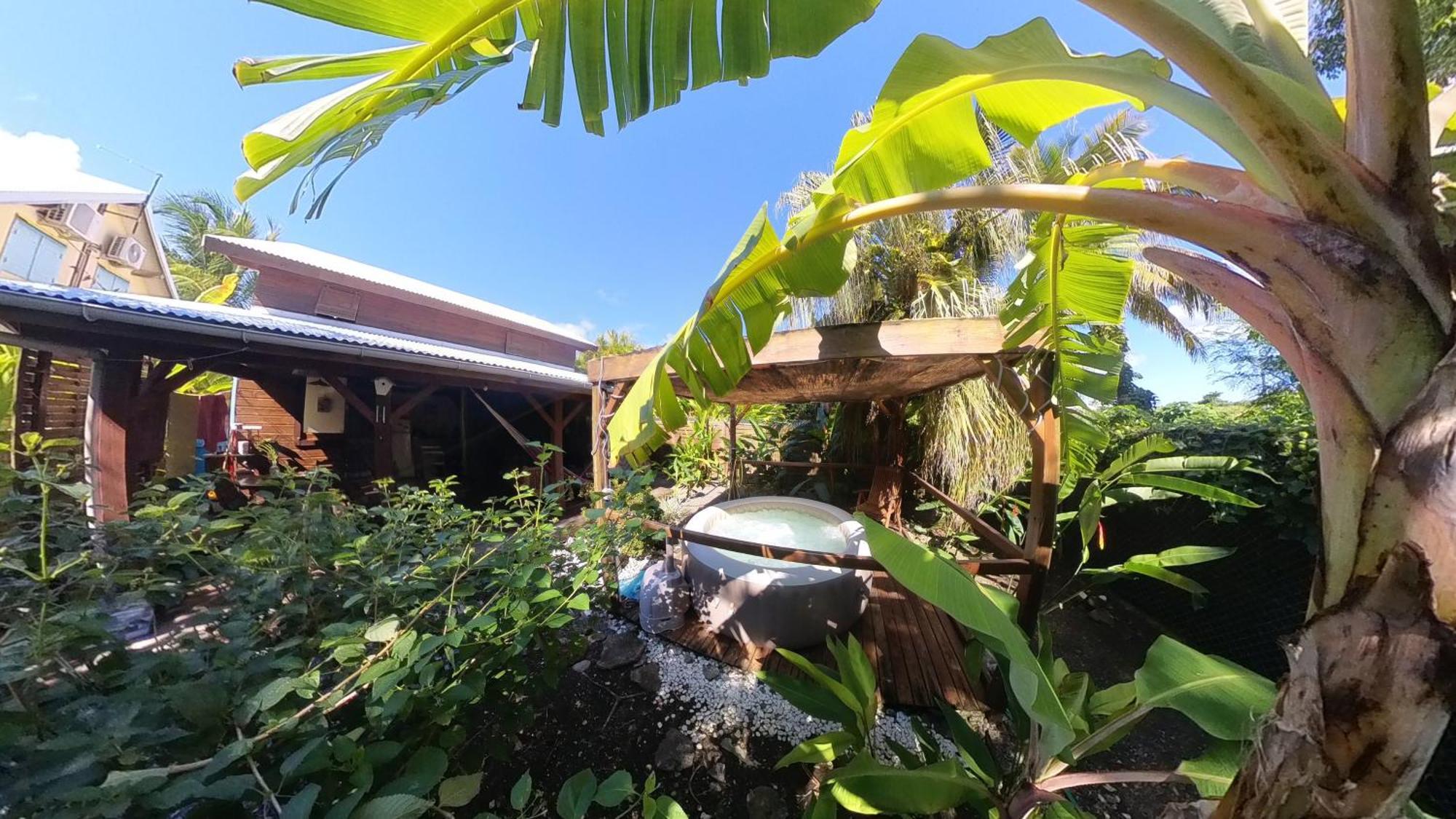 Kaz Creole Aventure Tropicale Insolite, Fibre, Jardin Et Jacuzzi Prives Saint-Francois  Ngoại thất bức ảnh